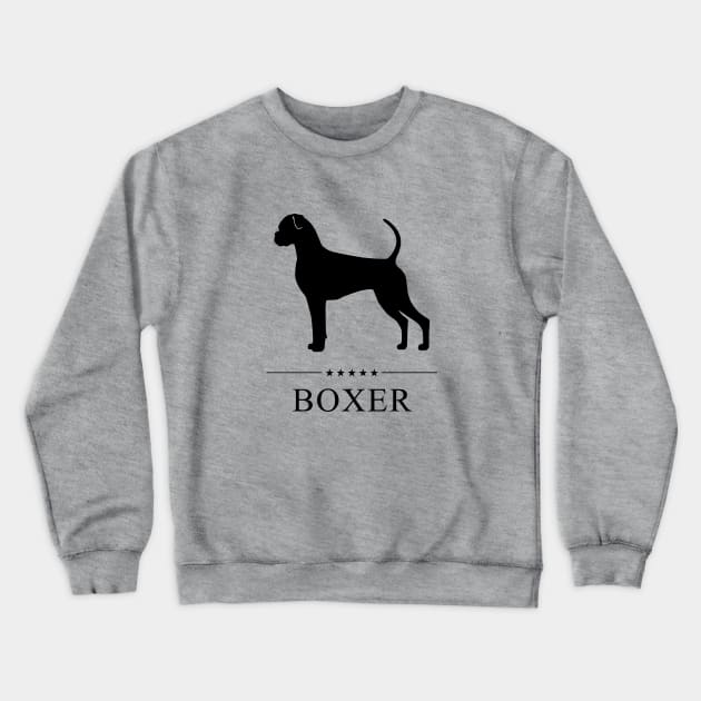 Boxer Black Silhouette Crewneck Sweatshirt by millersye